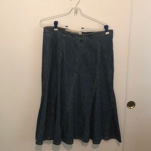Gap jean skirt